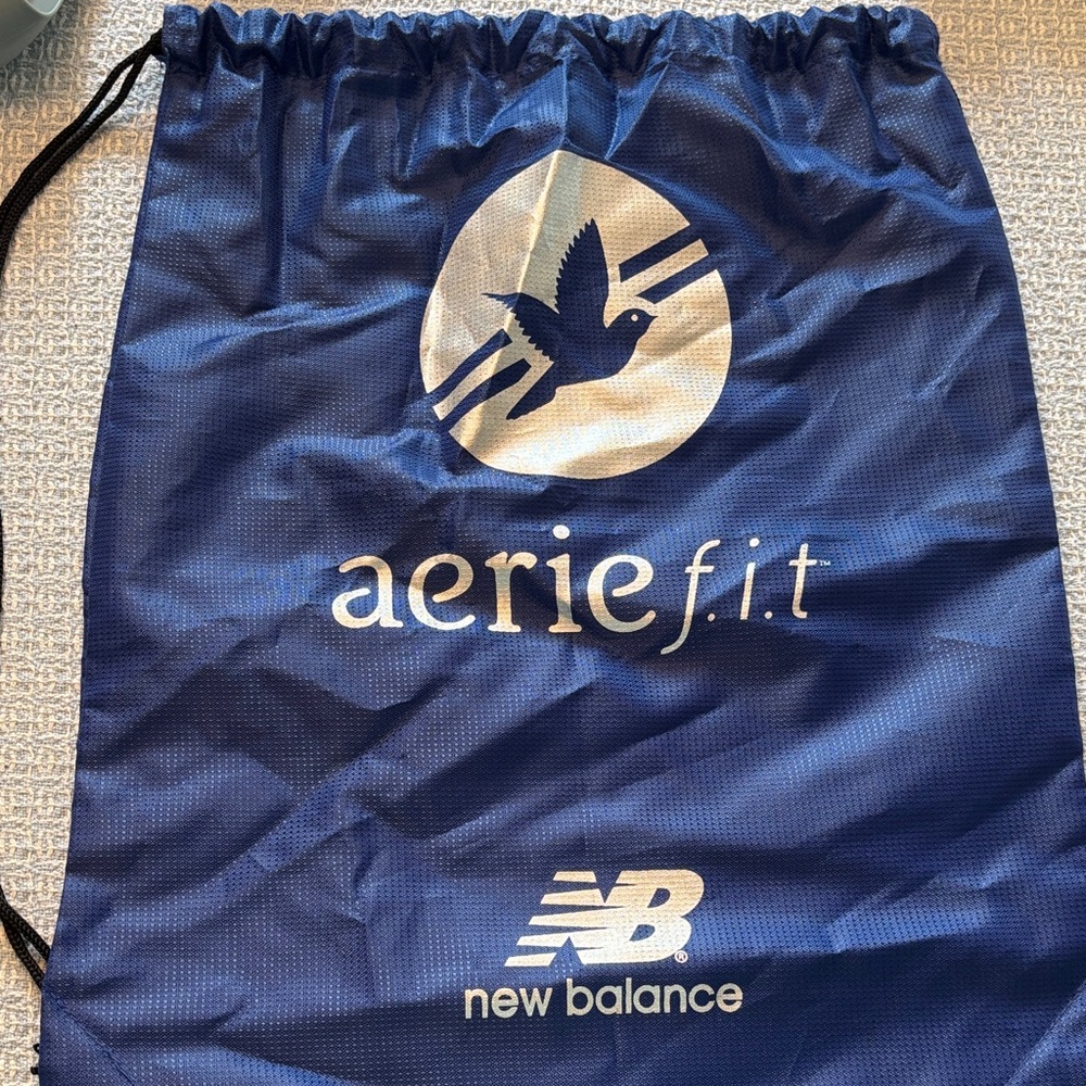 New Balance Blue Aerie Fit Drawstring Bag